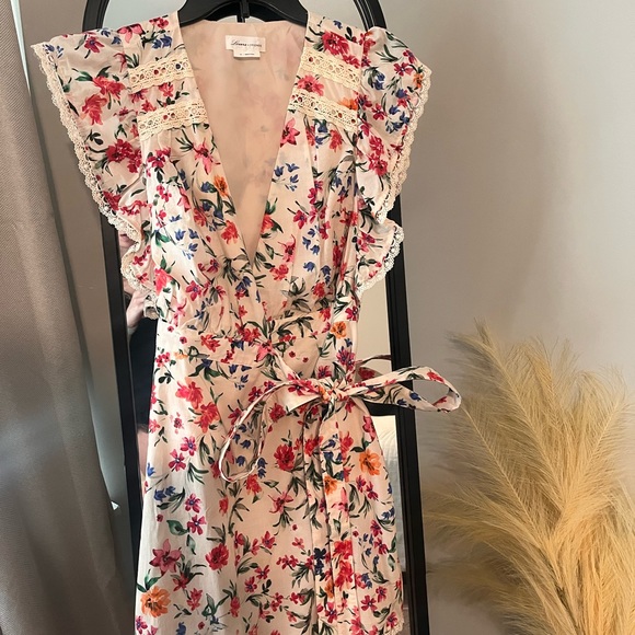 Lovers & Friends Floral Mini Wrap Dress - Picture 1 of 5